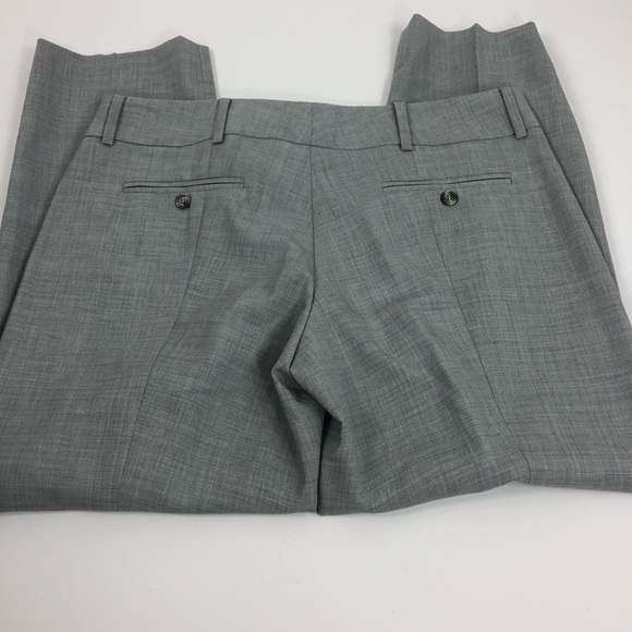 Pink Tartan Gray Wool Blend Capri Pants 10 - Picture 2 of 8